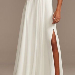 Chiffon Wedding Separates Circle Skirt with Slit